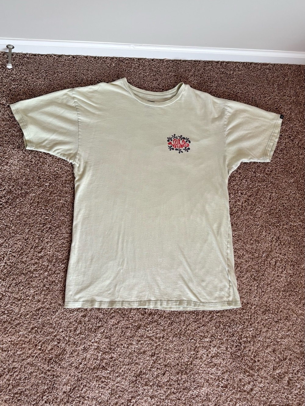 VANS Off The Wall Pale Green Classic Fit T-Shirt